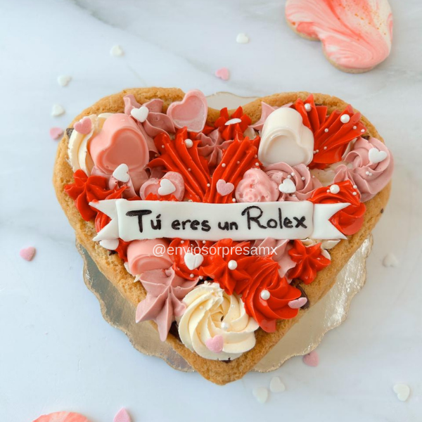 Heart Cookie Cake